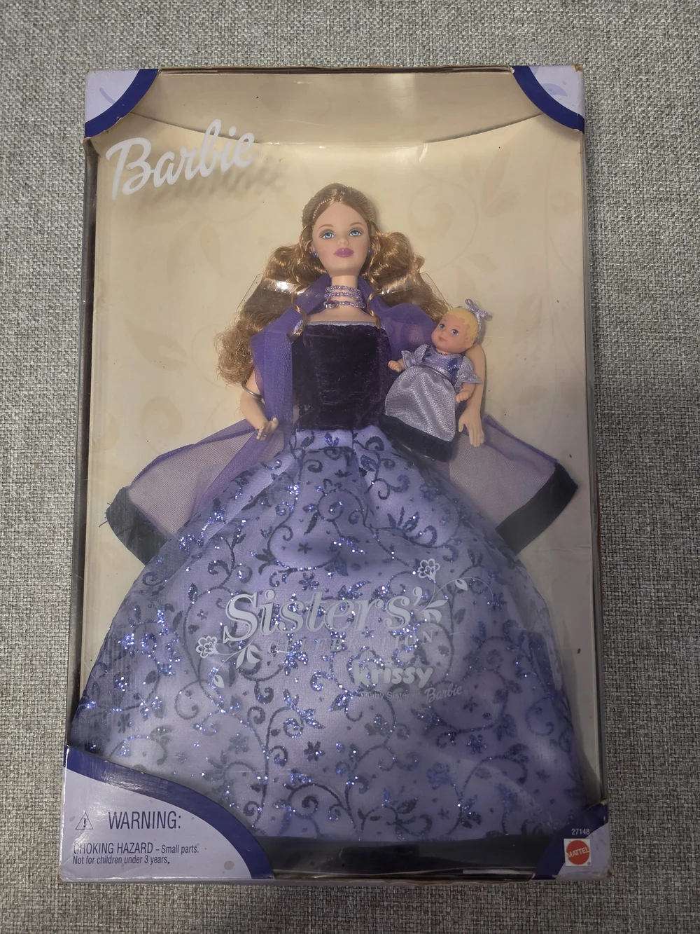 Barbie Girls' Purple Sparkle Ball Gown Dress